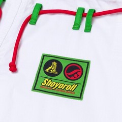 BJJ Gi Shoyoroll Rasta Competitor White JIU JITSU Kimono 450GSM With Bag