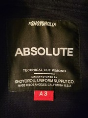 Shoyoroll Absolute Fit – Gi BJJ – Size A3 – V2 Gold Patch/Stitch – Made In USA