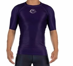 Fuji Sports Baseline IBJJF Ranked BJJ Jiu Jitsu ShortSleeve SS Rashguard Purple