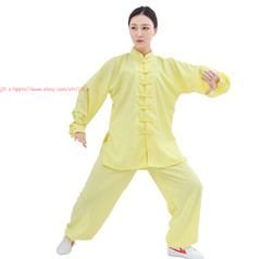 Unisex Cotton Kung Fu Tai Chi Uniform Morning exercise martial arts Clothes Suit