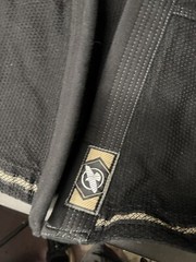 Hayabusa Pro Jiu Jitsu Heavyweight Gold weave Gi Top Size A1 Cotton Black 550gsm