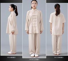 Cotton Linen Martial Arts Wushu Tai Chi Yoga Sets Kung Fu Suit Uniforms Unisex