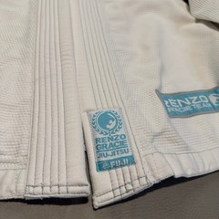 Fuji Renzo Gracie Jiu-Jitsu BJJ MMA Gi Kimono White/Blue Women WC2 Jacket Top