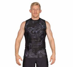 Fuji Matric Sleeveless Sleeve Less MMA BJJ Jiu Jitsu Rashguard – Black
