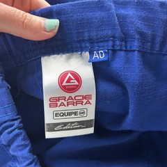 Gracie Barra Kimono Set A0Jacket Pants Jiu jitsu MMA Judo Train Lite Equipe