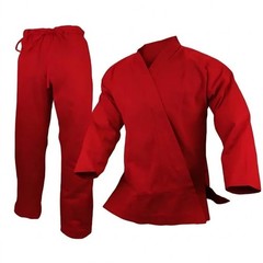 Red Karate Gi Uniform 8oz | Adult or Kids Martial Arts Suit | Lightweight suit .