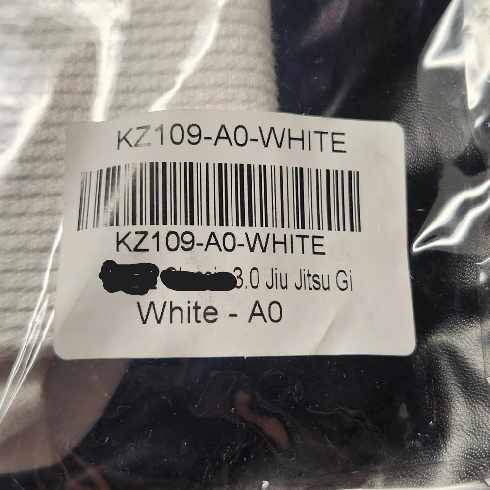 Jiu Jitsu Gi White KZ109 F1 A2 A1 A1L A2L A0 A2H Adult karate