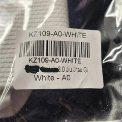 Jiu Jitsu Gi White KZ109 F1 A2 A1 A1L A2L A0 A2H Adult karate
