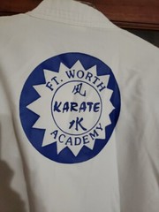 VTG Ft WORTH Academy of KARATE Tae Kwon DO Martial Arts Gi Top White KOREA
