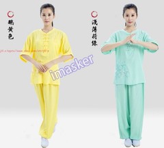 Summer Women’s Tai Chi Suit Kung Fu Costum Morning Exercise Uniform Martial Arts