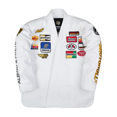 Albino and Preto A&P x SYR Adrenaline White BJJ Gi 450 gsm Jiu Jitsu