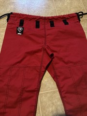 Ko Sports Gi Pants Mens A0 Brazilian Jiu Jitsu Pants 100% Cotton Red MMA