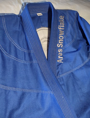 Karate Gi Martial Arts Uniform Costume Size A2 Blue Karate Dress For Adults