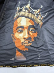 Araku BJJ Gi Tupac Thug Life Custom Rare Black Size A5