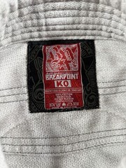 Breakpoint Jiu Jitsu Gi Coat Kids Size K0 Youth White BJJ Judo MMA Martial Arts