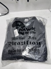Hawk Sports Brazilian Jiu Jitsu Gi Black Jacket Pants & White Belt sz A2 New