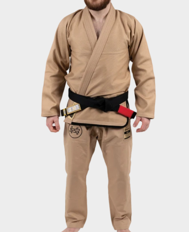 Scramble Men’s Base-K BJJ MMA Gi Sand Khaki 450gsm Top Ripstop Pants Size A3 NEW