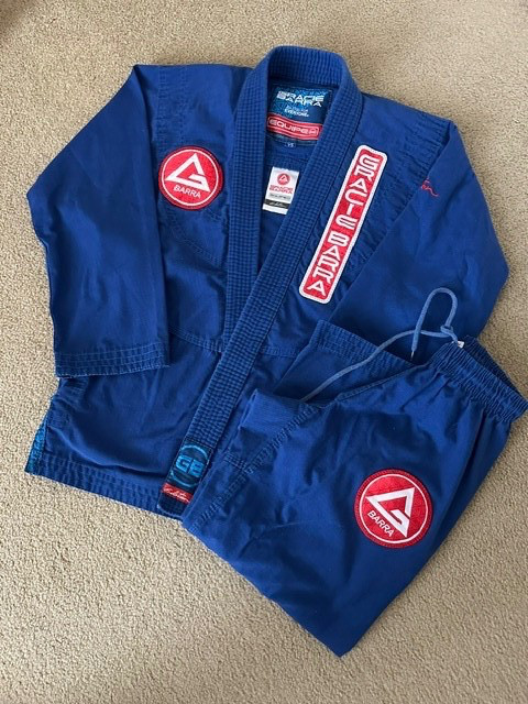 GRACIE BARRA Jiu Jitsu Equipe GB Ripstop GI BLUE Kids Unisex Size Y5
