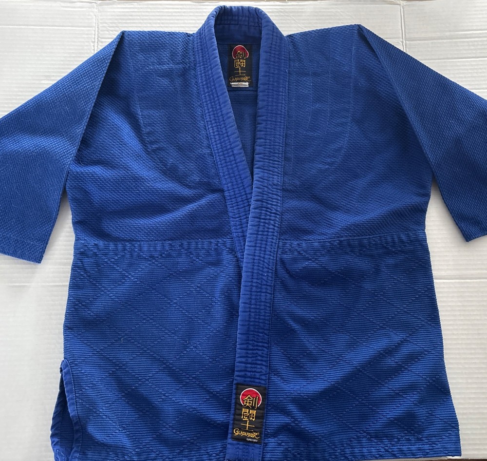 Gladiator By ProForce Judo Gi Jacket #00 Blue Heavy Cotton Uniform Top
