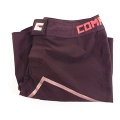 Combat CRNR MMA Shorts Men 30 Black Big Logo Print Professional Jiu Jitsu Trunks