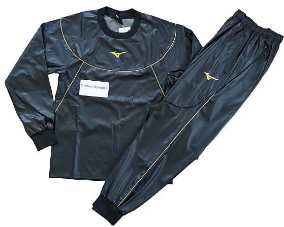 Mizuno Sauna suits Weight loss wear top and bottom set Washable Training Fitness