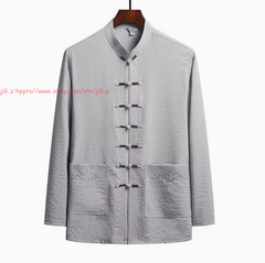Kung Fu Uniform Men Chinese Traditional Tang Hanfu Martial Arts Tai Chi Suit Set