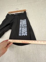 Charles Gracie Jiu Jitsu No Gi Shorts Adult 28 Made In USA Black BJJ MMA Logo