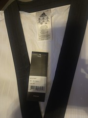 ADIDAS ADI-Start III TAEKWONDO UNIFORM WITH BLACK V-NECK. Size 200 (2 Piece)