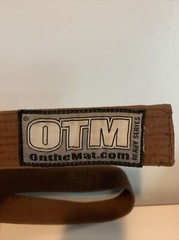 Vintage On The Mat Jiu Jitsu Street Belt BJJ Size L Large Brown Belt Grappling
