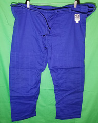 Moya Brand Blue Brazilian Jiu Jitsu Men A4 Judo 230lbs-260lbs GI Pants Only