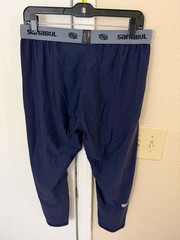 Sanabul Size 2XL Mens Base Layer Compression Pants Navy Blue