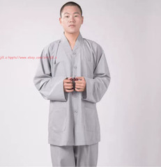 New Buddhist Monk Casual Uniform Kung Fu Training Suit Martial arts Clothes Suit
