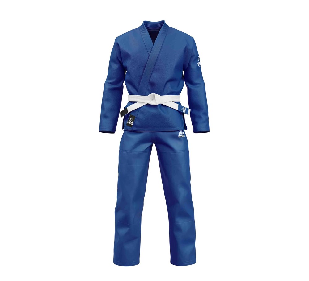 New Fuji Sports Mens Brazilian Jiu Jitsu Starter Gi Jiu-Jitsu BJJ – Blue w/ Belt