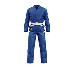 New Fuji Sports Mens Brazilian Jiu Jitsu Starter Gi Jiu-Jitsu BJJ – Blue w/ Belt
