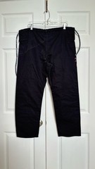 Kitsune BJJ Gi Pants A1L Black Ripstop MMA Grappling Jiu Jitsu 27×38