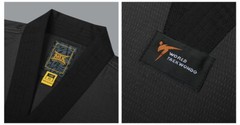 MOOTO MTX Slate Gray Color Uniform WT Demonstration Black Team Dobok Performance