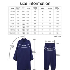 Wudang Taoist Suit Kung fu Tai chi Uniform Martial arts Wushu Wing Chun Clothes