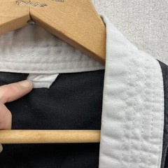 Vintage Taekwondo Martial Arts Karate Black Robe/Jacket W/ Patches