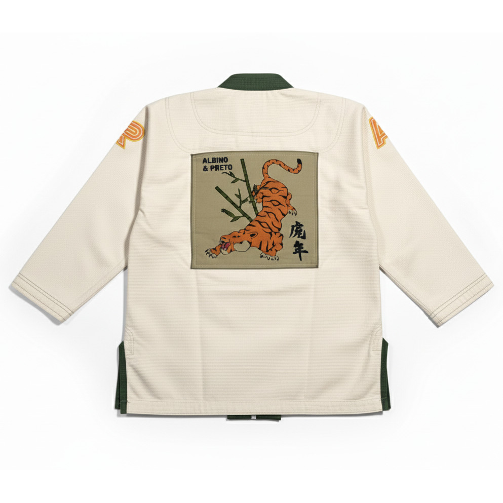 Albino & Preto Batch #110 Year of the Tiger Brazilian BJJ MMA Kimono JiuJitsu GI