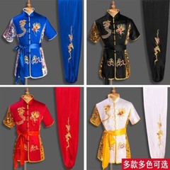 Kung Fu Performance Costumes Uniform Martial Arts Suits Wushu Dragon Embroidery