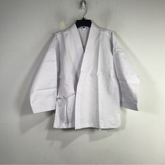 Martial Arts Super Kicks Masters Club Jacket & Belt, Unisex Size 2/160 – White