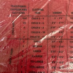 Century Martial Arts Karate Uniform Kids Size 2 Red With White Belt And Pants