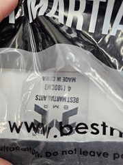 BMA Best Martial Arts Ribbed Fabric V-Neck Uniform Assembly Size 4 (180cm)