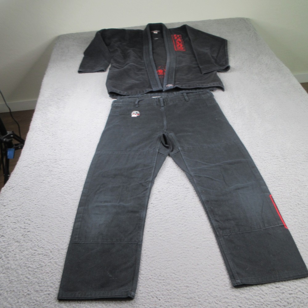 Ouano Gi Kimono Adult A0 Black MMA Jiu Jitsu (Jacket & Pant Only)