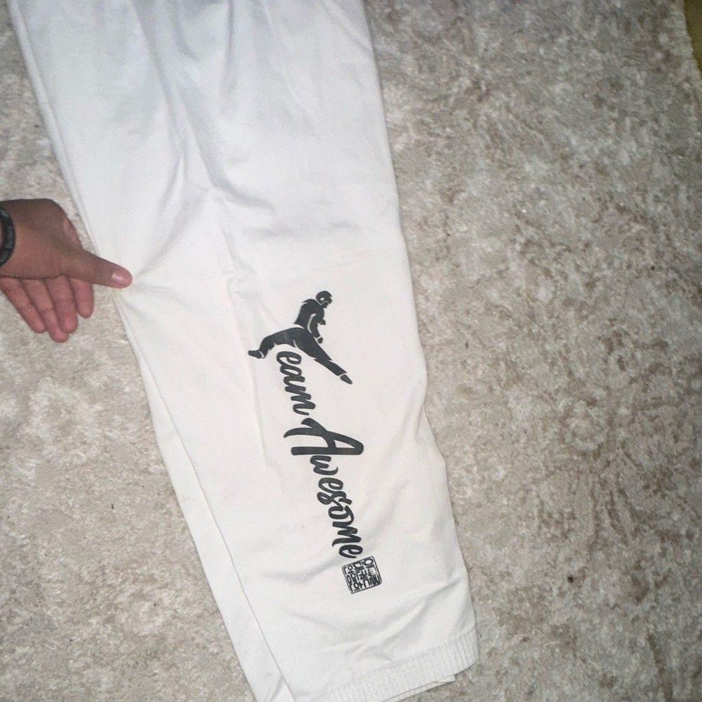 Taekwondo/Karate Training Clothes Size 3 and Size 2 and 2 White Belts Used Good
