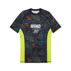 Albino and Preto X WIND AND SEA® Rash Guard SS Loose Short No Gi Kimono BJJ