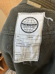 Rework Upcycled by BRUT Green Judo Gi Jacket Top Adult Unisex Size 2