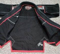Venum Gi Jacket Only Black Challenger Series Size C2 Brazilian Jiu Jitsu Kimono