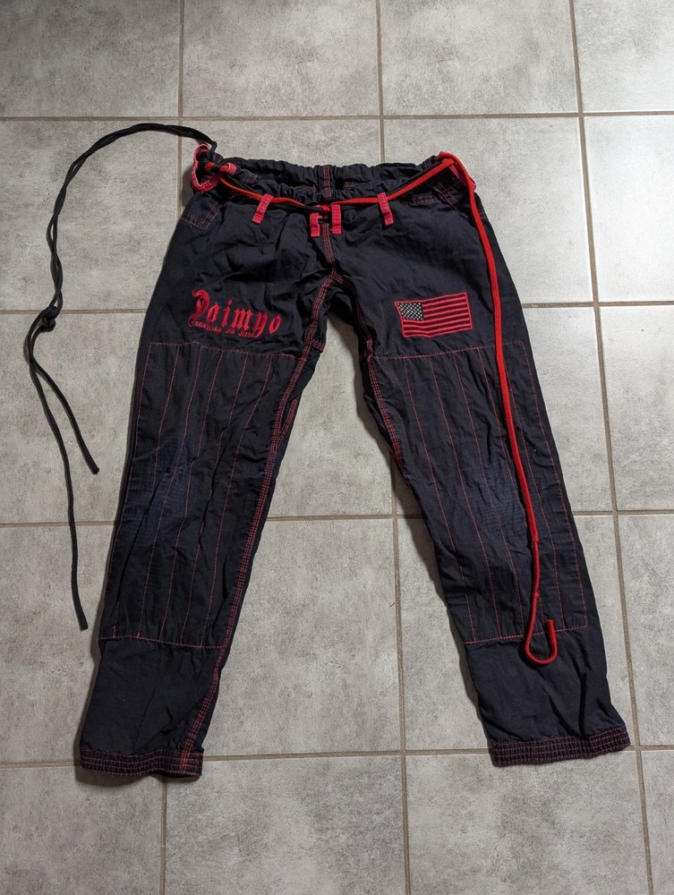 RARE Daimyo Brazilian Jiu Jitsu Pants Martial Arts Pants Size A0 Adults Mens