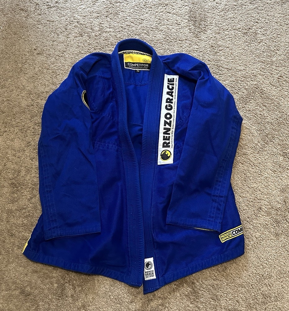 Renzo Gracie Competitor Comp Gear Men’s A3 – Jiu Jitsu BJJ Kimono Gi Top Blue